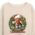 thumbnail image 3 of National Lampoon's Christmas Vacation - Clark Holiday Wreath - Women's Lightweight French Terry Long Sleeve Shirt, 3 of 5