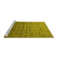 thumbnail image 2 of Ahgly Company Machine Washable Indoor Square Oriental Yellow Industrial Area Rugs, 5' Square, 2 of 4