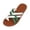 Green, variant on Strappy Sandals for Women, Womens Flat Sandals, Walking Sandals Women, Dressy Sandals Women, Women's Color Block Toe Ring Flats Criss Cross Two Tone Open Toe Slide Sandals, Green, 7 (39)