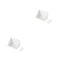 thumbnail image 1 of Naiovety Estante de pared, decodificador de TV sin perforaciones, estante de enrutador, soporte de almacenamiento, soporte de partición de Blanco 2piezas, 1 of 6