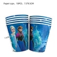 thumbnail image 3 of Decoraciones para fiesta de cumpleaños de Elsa, Frozen de Disney, vajilla de recuerdo para niña princesa Anna, plato de papel, pancarta de paja, globos, suministros para fiesta, 3 of 4