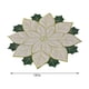 thumbnail image 3 of Manteles individuales bordados navideños Manteles individuales de doble capa Mantel individual rojo con apliques Mantel individual con flores navideñas para comidas en casa Mesa navideña, 3 of 4