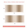 thumbnail image 6 of Khaki Ombre Yoga Towel for Hot Yoga Non Slip, Modern Abstract Art Farmhouse Gradient Yoga Mat Towel Absorbent Yoga Sweat Towels Microfiber Hot Yoga Blanket for Bikram Pilates 26"x74", 6 of 7