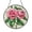 Acrylic 3.5 Inch, variant on Pink Rose Stained Glass Suncatcher Window Hanging, Romantic Floral Round Decor, Elegant Home Gift for Rose Lovers