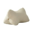 thumbnail image 1 of Almohada lumbar, almohada para el cuello, almohada multiusos con forma de cuña para cama, funda extraíble, almohada para piernas, cojín de respaldo Beige, 1 of 8
