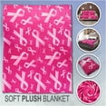 thumbnail image 2 of Cancer Ribbon Soft Plush 50x60in Blanket, 2 of 7