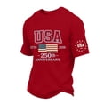 thumbnail image 2 of Trgacdwlo 1776-2026 250th Anniversary USA Shirt American Flag Mens 4th of July Shirt Short Sleeve 250th America Patriotic Shirts, 2 of 6