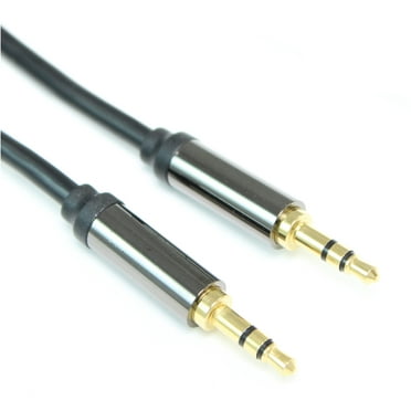 6 inch PREMIUM 3.5mm Mini-Stereo TRS Male to Male Speaker/Audio Cable