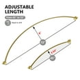 thumbnail image 3 of Utopia Alley Rustproof Wall Mounted Single Curved Shower Rod, Aluminum, adjustable from 45" to 72" Wide (Gold), 3 of 10