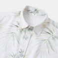 thumbnail image 6 of Siilsaa Mens Workout Shirts Mens Short Sleeve Button Up Cotton Linen Shirts(White,S), 6 of 7