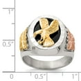 thumbnail image 4 of Sterling Silver & 12k Antiqued Eagle Men's Ring Size 9, 4 of 5