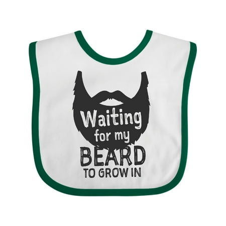 

Inktastic Waiting for My Beard to Grow in Boys Baby Bib
