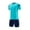 Light Blue, variant on CYRBOKO Boys Athletic Outfit Sets, Elastic Waist 2-piece Short Sleeve Quick-dry Sports T-Shirt with Shorts Orange Size 14-16 T