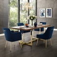 thumbnail image 2 of Inspired Home Donati Velvet Dining Chair set of 2, Navy, 2 of 9
