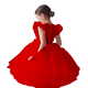 thumbnail image 1 of Vestidos de princesa blancos para niñas de flores para bodas, fiesta de cumpleaños elegante para niños, vestido de graduación, manga de pétalo, disfraz de actuación para niños 5T (etiqueta 120) Gao Jinjia LED, 1 of 2