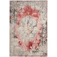 thumbnail image 2 of SAFAVIEH Bristol Doncho Oriental Polyester Area Rug, Rose/Light Gray, 5'1" x 7'6", 2 of 8