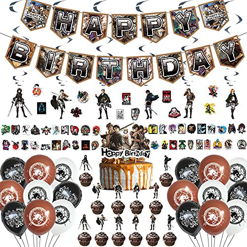 ANIME ATTACK ON TITAN CAKE TOPPERS 4 PLASTIC FIGURES BRAND NEW FREE P+P