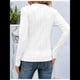 thumbnail image 4 of Camisetas de Larga para Mujer, Blusa Informal Holgada de Punto Acanalado con Cuello Redondo, Jersey de Moda para Otoño. L, 4 of 7