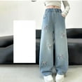 thumbnail image 5 of LNMQLPDBS Toddler Boy Jeans 4t Jeans for Teens Girls Warm Pants Wide Leg Sweat Pants Baggy Teen Girl Clothes 12-14 Years Old Clothes 10-12 Gifts, 5 of 9