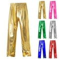 thumbnail image 2 of Shiny Nightclub Pants for Men Funky Hip Hop Night Out Party Outfits Pull-on Metallic Casual Pants for Performances, 2 of 3