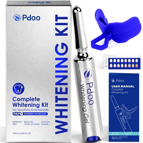 Kit de blanqueamiento dental Pdoo Gel & Boquilla Set Sensitive Teeth