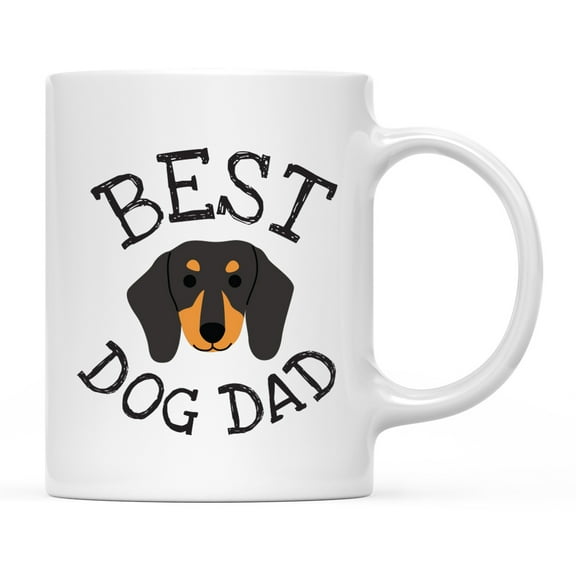 Koyal Wholesale Best Dog Dad Ceramic Coffee Mug, Dachshund