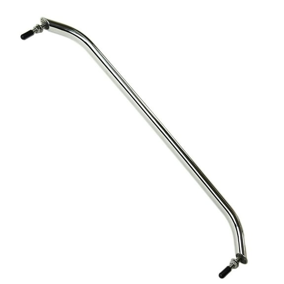 MARINE CITY Oval Tube Boat Handle Grab Bar Mount Handrail with Flange and Studs 23 Inches, Marine-Grade Stainless Steel for Yachts, RVs, and Boats Pack of 1