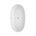 thumbnail image 4 of Juno 59" Freestanding Bathtub in White with Polished Chrome Drain and Overflow Trim, 4 of 8