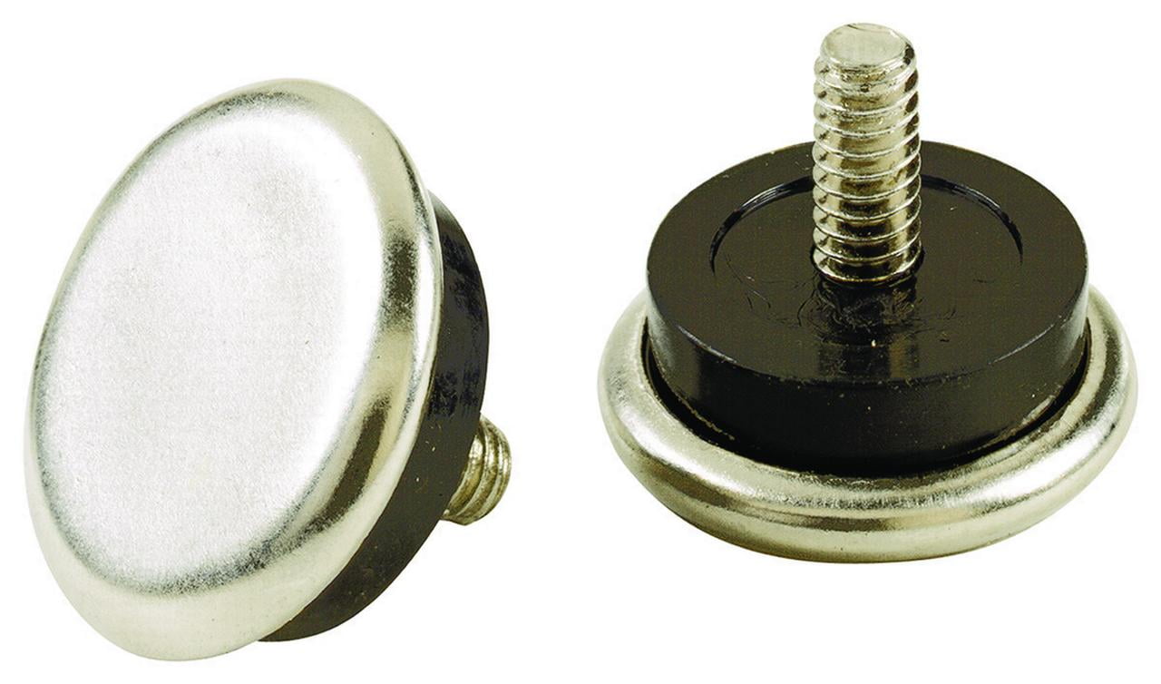 1/4-Inch Stem Diameter Shepherd Hardware 9450 1-1/16-Inch Threaded Stem Furniture Glides 4-Pack Metal Base with Rubber Cushion 