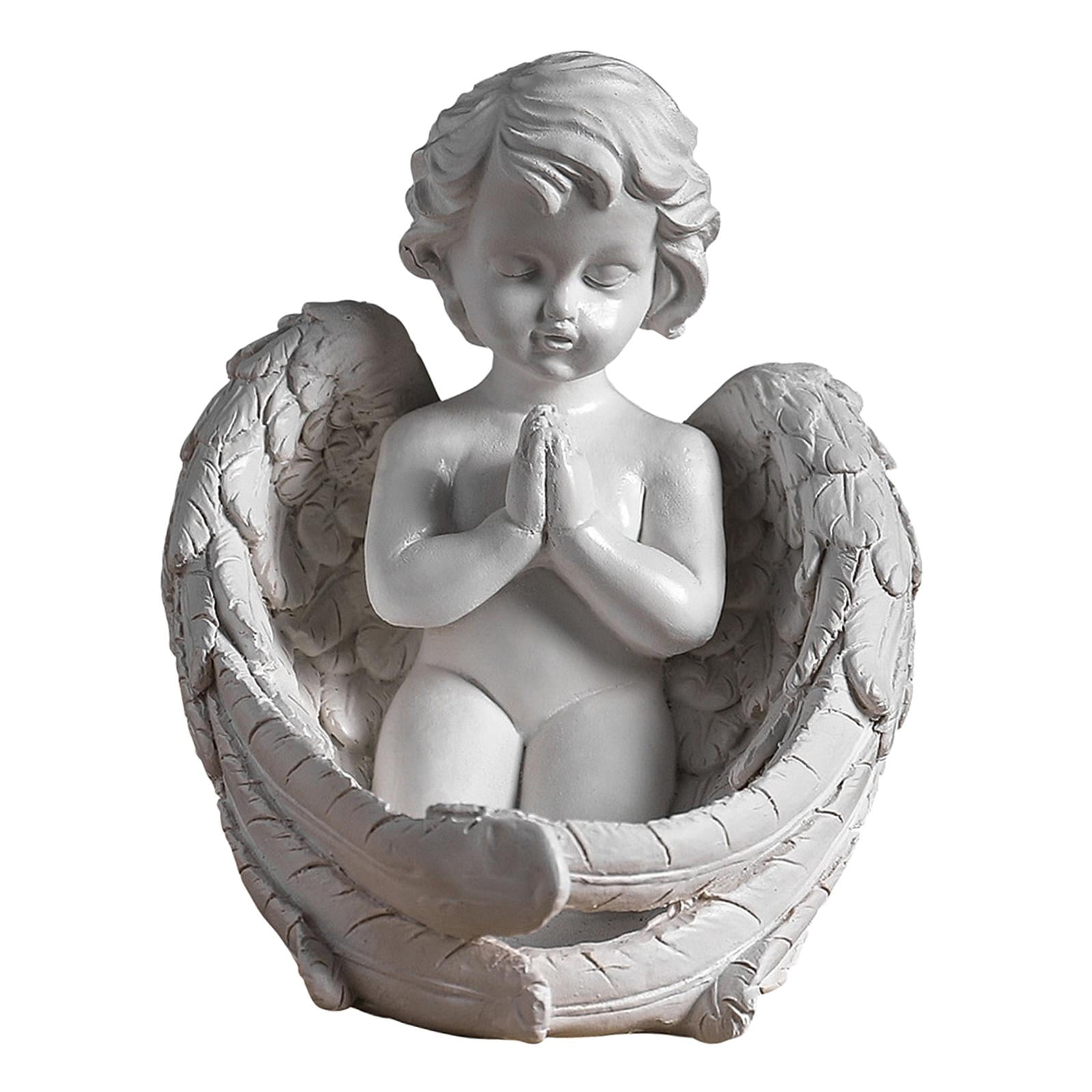 置物 angel Rongfmy Angel Statue Cherub Figurine Dressing Table Necklace Angel