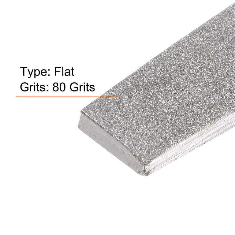 Uxcell Diamond Coated File 8 Inch 80 Grits Flat Files Tools with