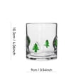 thumbnail image 5 of Old Fashioned Glass Christmas Candy Cane Cocktail Tumbler 3.9 Inch Festive Glass Drinking Cup for Holiday Drinkware Christmas Tableware, 5 of 7
