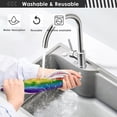thumbnail image 5 of Coolnut 3d Rainbow Stripes Sink Splash Guard for Faucet 2 Packs Faucet Absorbent Mats, Lgbt Faucet Handle Drip Catcher Quickly Drying Mat for Kitchen Counter Bathroom, 30"x5.5" RV, 5 of 7