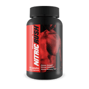 Nitric Rush - Nitric Oxide Supplement for Increased Strength, Endurance, Stamina, and Energy - 60 Capsules