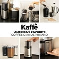 thumbnail image 3 of Kaffe Electric Coffee Grinder with Removable Cup (3.5oz) - Stainless Steel - Cleaning Brush Included - Espresso Coffee Bean Grinder for Home Use - Black, 3 of 6
