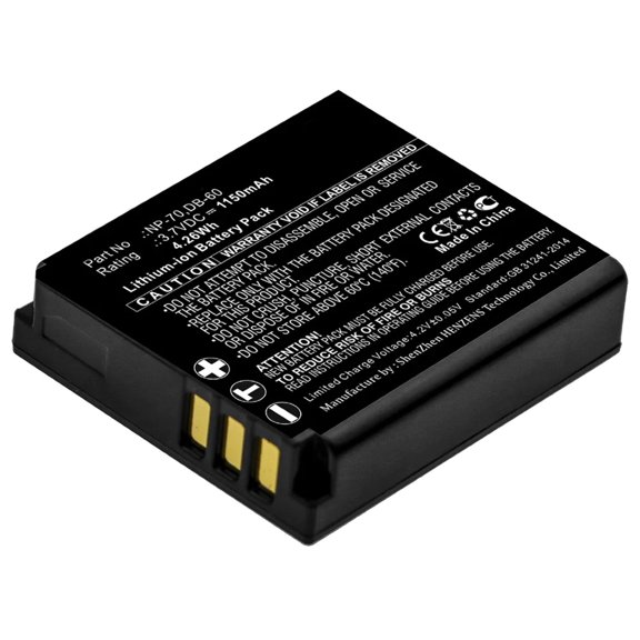 Batteries N Accessories BNA-WB-L8922 Digital Camera Battery - Li-ion, 3.7V, 1150mAh, Ultra High Capacity - Replacement for Fujifilm NP-70 Battery