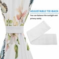 thumbnail image 4 of Floral Butterfly Door Curtains for Door Window, French Sidelight Front Back Door Curtains With Tieback, Watercolor Colorful Botanical Plants Kitchen Rod Pocket Drapes Panel, 25"x40", 4 of 5