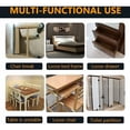 thumbnail image 3 of Stainless Steel Flat Brackets, 10 Pieces Metal Assembly Legs, Flat Straight Fixing Brackets, Metal Plates Flat Corner Brackets, for Repair Connection Furniture Fixings, 3 of 4