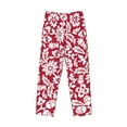 thumbnail image 4 of Balery Men'S Red Flowers Pants,Sleepwear Pants,Pajama Pants,Pj Bottoms Drawstring And Pockets-X-Large, 4 of 9