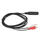 thumbnail image 2 of Cable Hembra A RCA Dual De 6,35 Mm, Cable Divisor De Sonido RCA De Baja Pérdida De Señal Estable De 4,9 Pies Para Micrófono Cergrey RCA Microphone Adapter Cable, 2 of 8