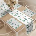 thumbnail image 2 of Ambesonne Forest Table Runner & Placemats, Doodle Style Woodland Items, Placemat 4 pcs + Runner 14"x72", Petrol Blue Green, 2 of 2
