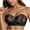 Black, variant on Kaemgyyd Strapless Bras for Women Cute Soft Push up Wirefree Lace Tube Top Full Coverage Padded Wireless Bandeau Bralette