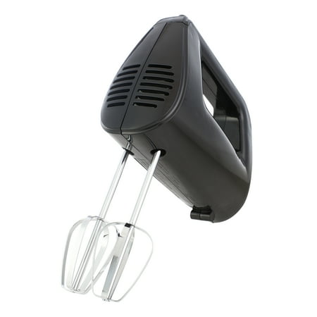 mainstays 5-speed corded hand mixer black with 2 beaters, new