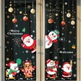 thumbnail image 3 of Pegatina de decoración de Feliz Navidad para ventana, Bola de oro, copo de nieve, calcomanías de pared, suministro para fiesta y Festival, 2024, 3 of 4