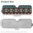 thumbnail image 7 of Uorisanigo Windshield Sun Shade for Jeep Wrangler, Front Window Sun Visor Compatible with Jeep Wrangler TJ JK JL 2/4 Door Blocks UV Rays Southwestern Geometric Aztec Tribal Sunshade, 7 of 7
