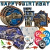 Jurassic World Dinosaur Fallen Kingdom Birthday Party Supplies Pack For 16 With Jurassic World Plates, Napkins, Tablecov