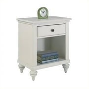 Bermuda Night Stand Brushed White Finish