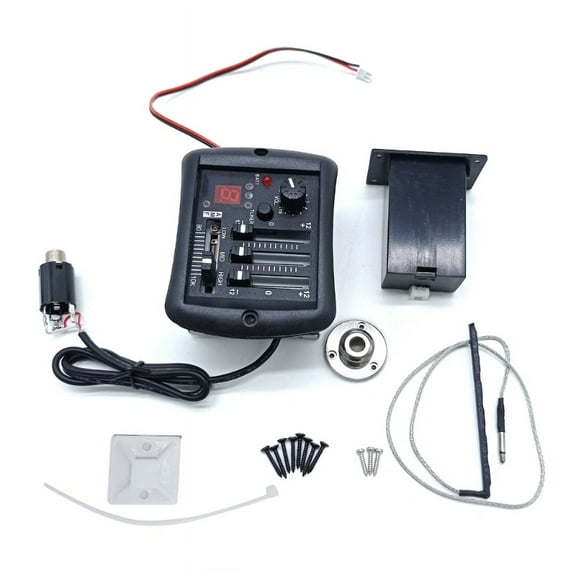 3 Band Preamp Equalizer Tuner Piezo Pick-up for Electric Acoustic Guitars