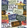 thumbnail image 3 of Vintage Duvet Cover Set, Original Retro Style License Plates Personalized Creative Travel Vacation, Decorative 2 Piece Bedding Set with 1 Pillow Sham, Twin Size, Blue Green, by Ambesonne, 3 of 3