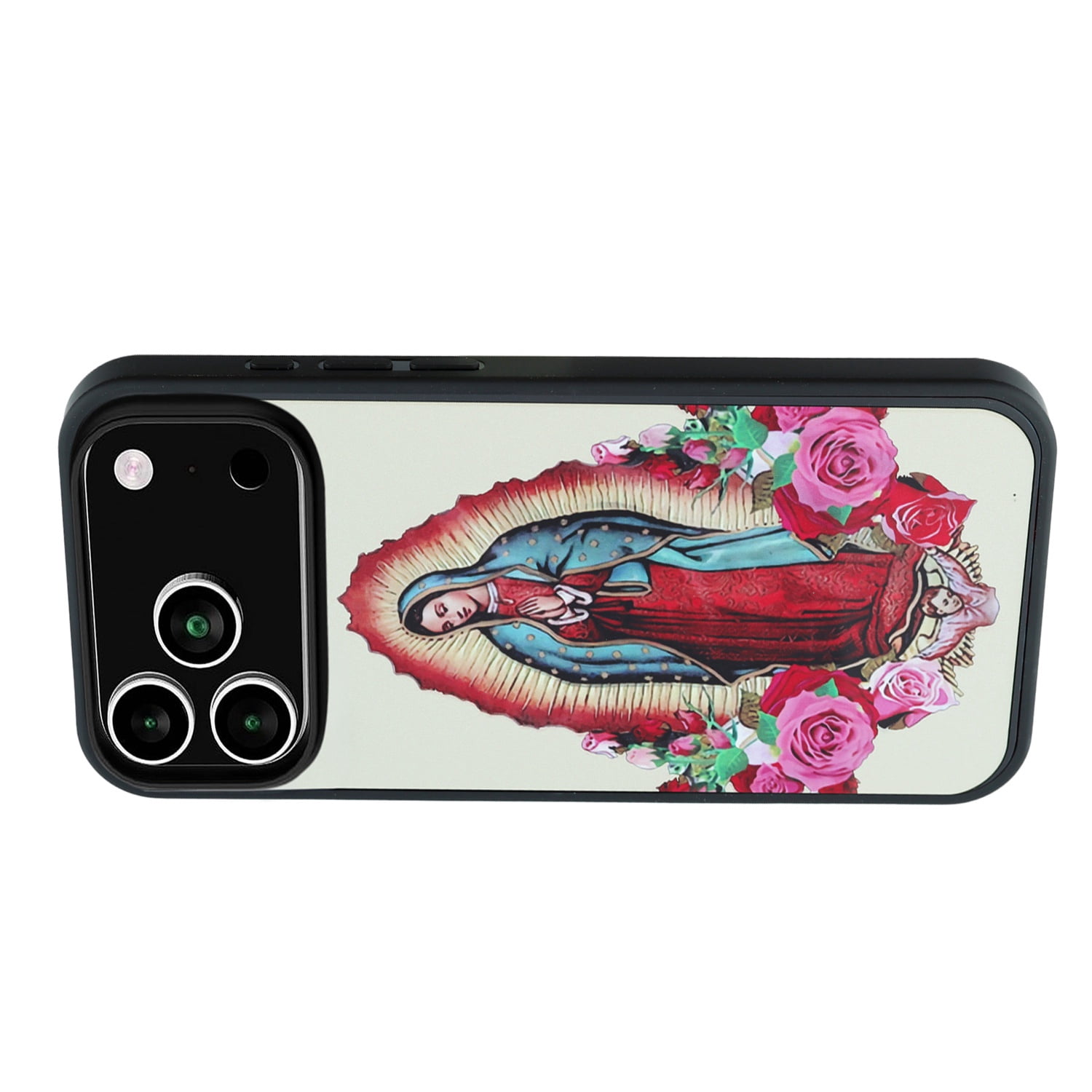 Custom Print Aluminum Back Cover for iPhone 17 Pro - Lady of Guadalupe